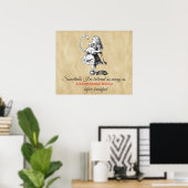 Alice und der Flamingo Poster (Heimbüro)