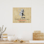 Alice und der Flamingo Poster (Küche)