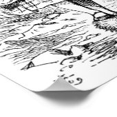 Alice und der Flamingo Poster (Ecke)