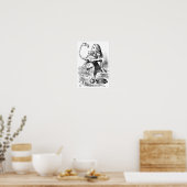 Alice und der Flamingo Poster (Küche)