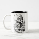 Alice und der Flamingo Zweifarbige Tasse (Links)