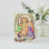 Alice und der Frosch Postkarte (Stehend Vorderseite)