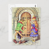 Alice und der Frosch Postkarte (Vorne/Hinten)