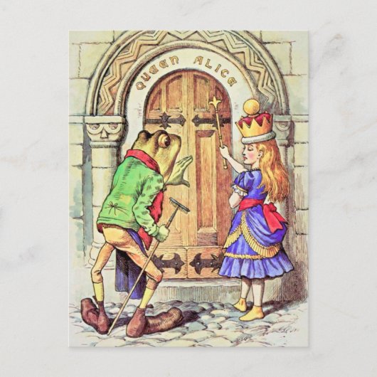 Alice und der Frosch Postkarte (Vorderseite)