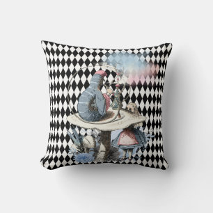 Alice und der Hookah-Raupe-Throw Pil Kissen