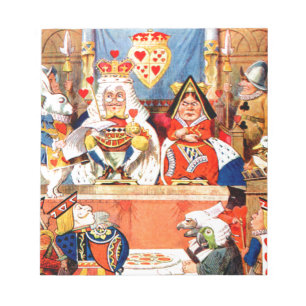 Alice und der Schurke der Herzen Probe im Notizblock