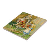 Alice und der weiße Ritter im Märchenland Fliese (Seite)