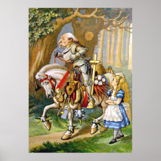 Alice und der Weiße Ritter im Wunderland Poster