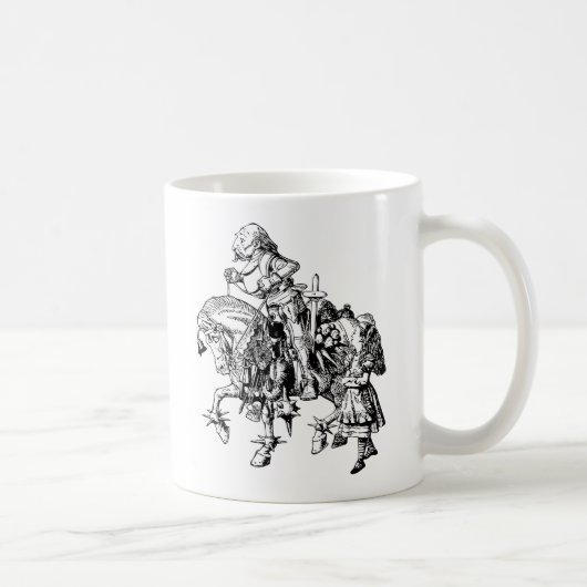 Alice und der weiße Ritter Kaffeetasse (Rechts)