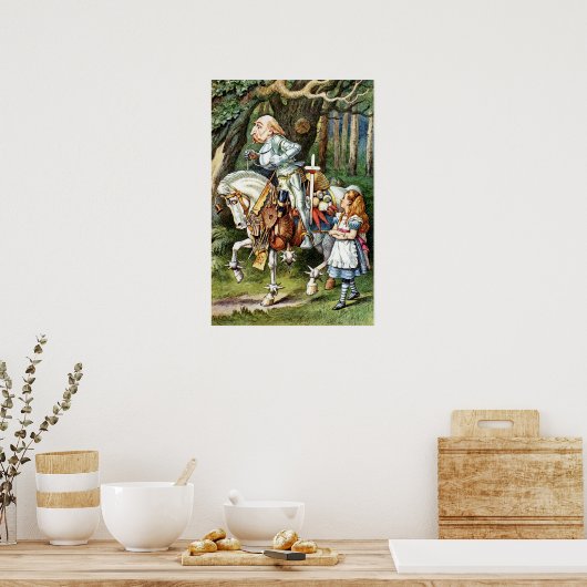 Alice und der weiße Ritter Poster (Küche)