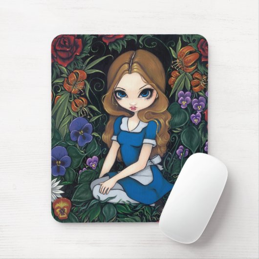 "Alice und die Blumen" Mousepad (Mit Mouse)