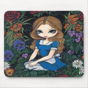 "Alice und die Blumen" Mousepad