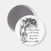 Alice und die Cheshire Cat Magnet (Vorderseite/Rückseite)
