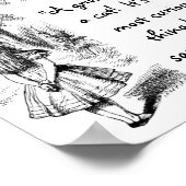 Alice und die Cheshire Cat Poster (Ecke)