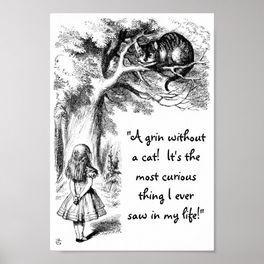 Alice und die Cheshire Cat Poster (Vorne)