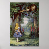 Alice und die Cheshire Cat Poster (Vorne)