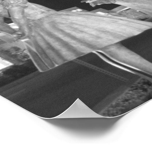 Alice und die Cheshire Cat Poster (Ecke)