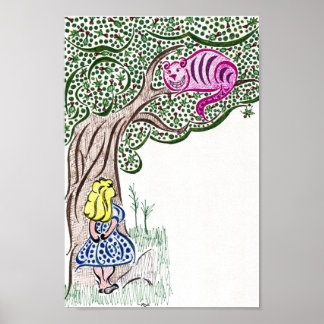 Alice und die Cheshire Cat Poster