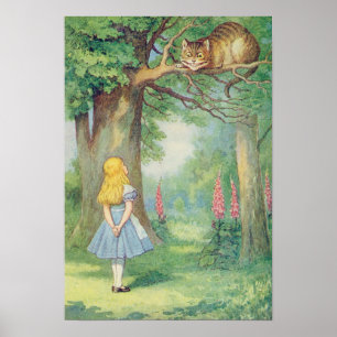 Alice und die Cheshire Cat Poster