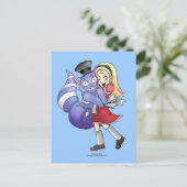 Alice und die Cheshire Cat Postkarten (Stehend Vorderseite)
