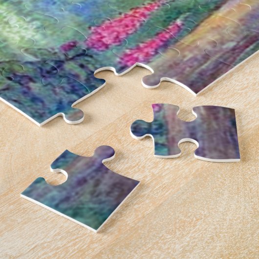 Alice und die Cheshire-Katze farbenreich Puzzle (Seite)