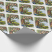 Alice und die Cheshire-Katze Geschenkpapier (Ecke)