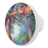 Alice und die Cheshire-Katze Keramikknauf (Rechts)