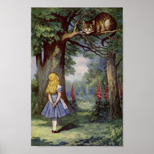 Alice und die Cheshire-Katze Poster