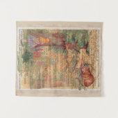 Alice und die Cheshire-Katze Wandteppich (Vorderseite (Horizontal))