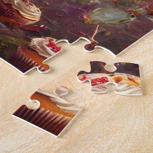Alice und die Cupcakes Steampunk Fantasy Puzzle (Seite)