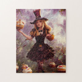 Alice und die Cupcakes Steampunk Fantasy Puzzle