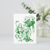Alice und die Duchess Inacked Green Postkarte (Stehend Vorderseite)