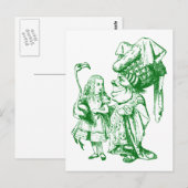 Alice und die Duchess Inacked Green Postkarte (Vorne/Hinten)