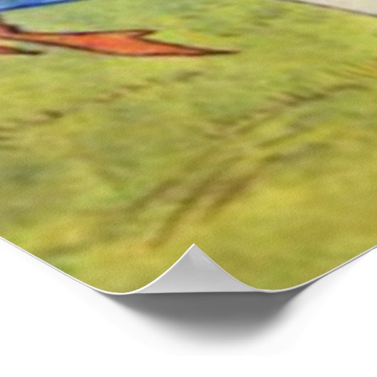 Alice und die Duchess Vollfarbe Poster (Ecke)