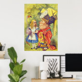 Alice und die Duchess Vollfarbe Poster (Heimbüro)