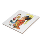 Alice und die Herzogin Discuss Flamingo Croquet Fliese (Seite)