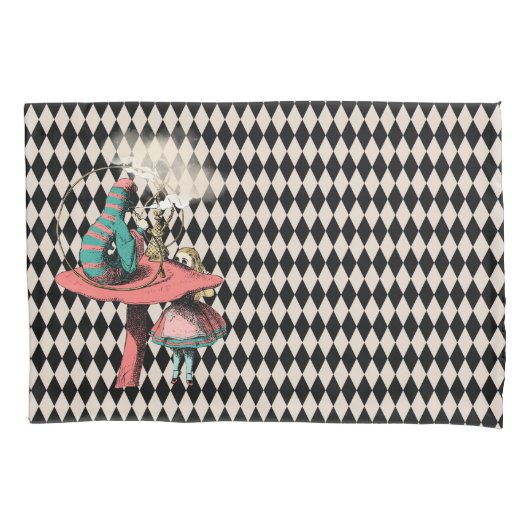 Alice und die Hookah-Rauchen-Raupe Kissenbezug (Vorderseite)