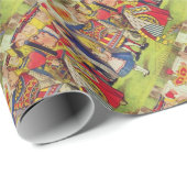 Alice und die Königin der Herzen Geschenkpapier (Rolleneckpunkt)