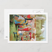 ALICE UND DIE KÖNIGIN VON HERZEN POSTKARTE (Vorne/Hinten)