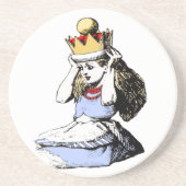 Alice und die Krone 1 Sandstein Untersetzer (Vorne)