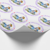 Alice und die Raupe im Märchenland Geschenkpapier (Ecke)