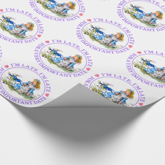 Alice und die Raupe im Märchenland Geschenkpapier (Ecke)