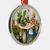 Alice und die Raupe im Märchenland Ornament Aus Metall (Rechts)