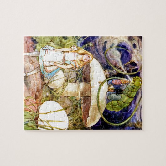 Alice und die Raupe im Märchenland Puzzle (Horizontal)