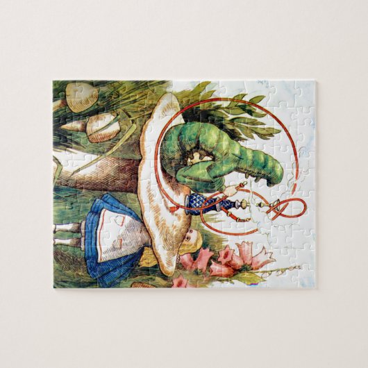 Alice und die Raupe im Märchenland Puzzle (Horizontal)