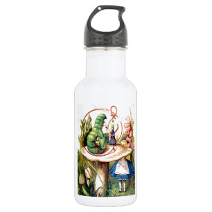 Alice und die Raupe im Märchenland Trinkflasche