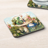 Alice und die Raupe im Märchenland Untersetzer (Linke Seite)