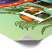 Alice und die Raupe im Wunderland Poster (Ecke)