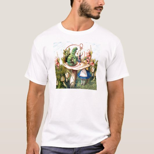 Alice und die Raupe im Wunderland T-Shirt (Vorderseite)