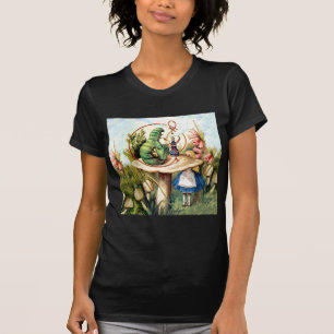 Alice und die Raupe im Wunderland T-Shirt